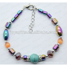 Fashion Hematite Rainbow Beads Bracelet